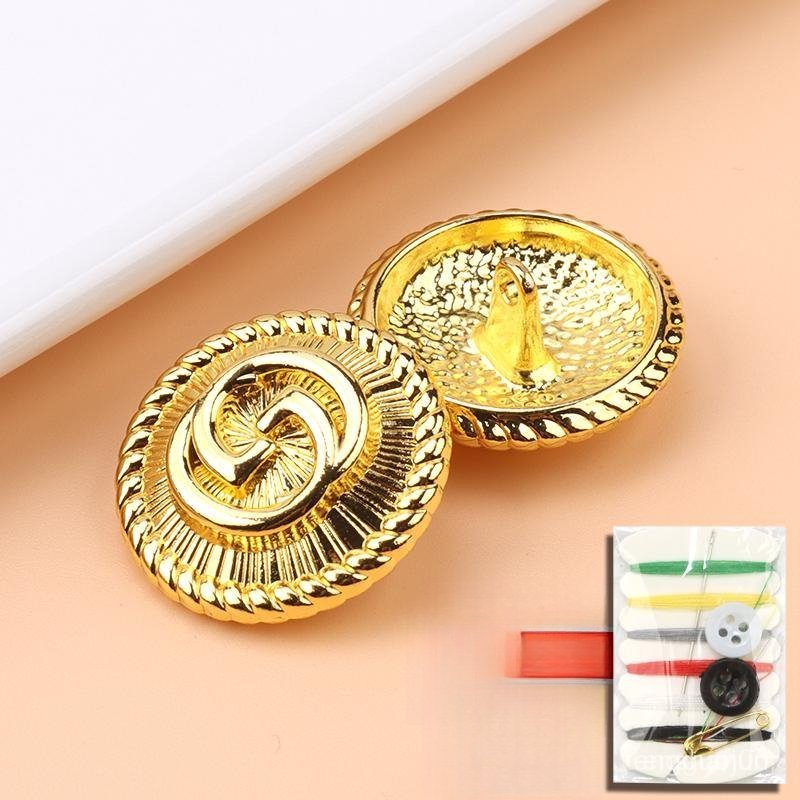 골드단추 패션 명품 6개 럭셔리 금장 고급단추 13번 6개 23mm 1번 6개 * 18... 6개, 6번 6개 * 18mm × 6개 상세 이미지 1