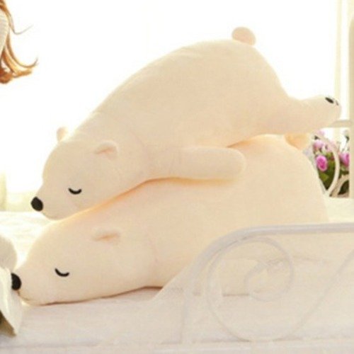 순잠 북극곰 곰돌이 애착인형 바디필로우, 화이트 상세 이미지 2