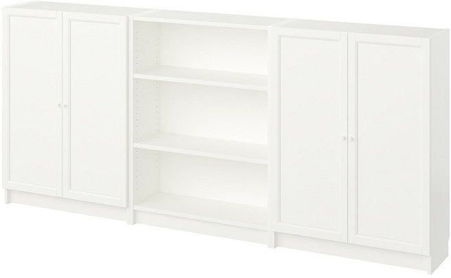 이케아 빌리+옥스베리 책장 선반장 3단 2400mm, 1개