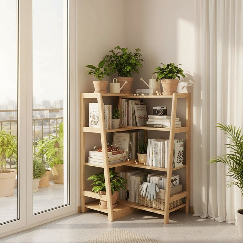 하루꿈 DIY 선반 책장 확장 가능 오픈형 자유 조합 모듈 책장 디자인 다용도 정리 책꽂이, 3단, 브라운 상세 이미지 1
