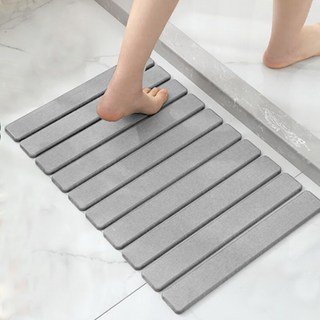 리보아 주방 규조토 발매트 딱딱한 화장실 욕실 앞 발매트, 다크그레이할인