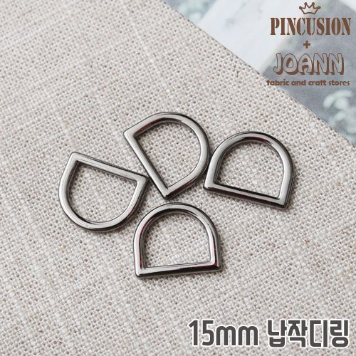 대용량) 국산 15mm납작디링 D링 (100개), 골드 상세 이미지 1