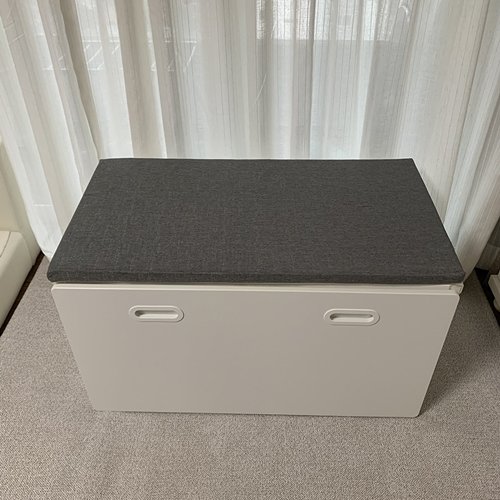 스투바 스모스타드 벤치방석 90x49 주문제작 가능 긴 수납 패드, 4.그레이 상세 이미지 2