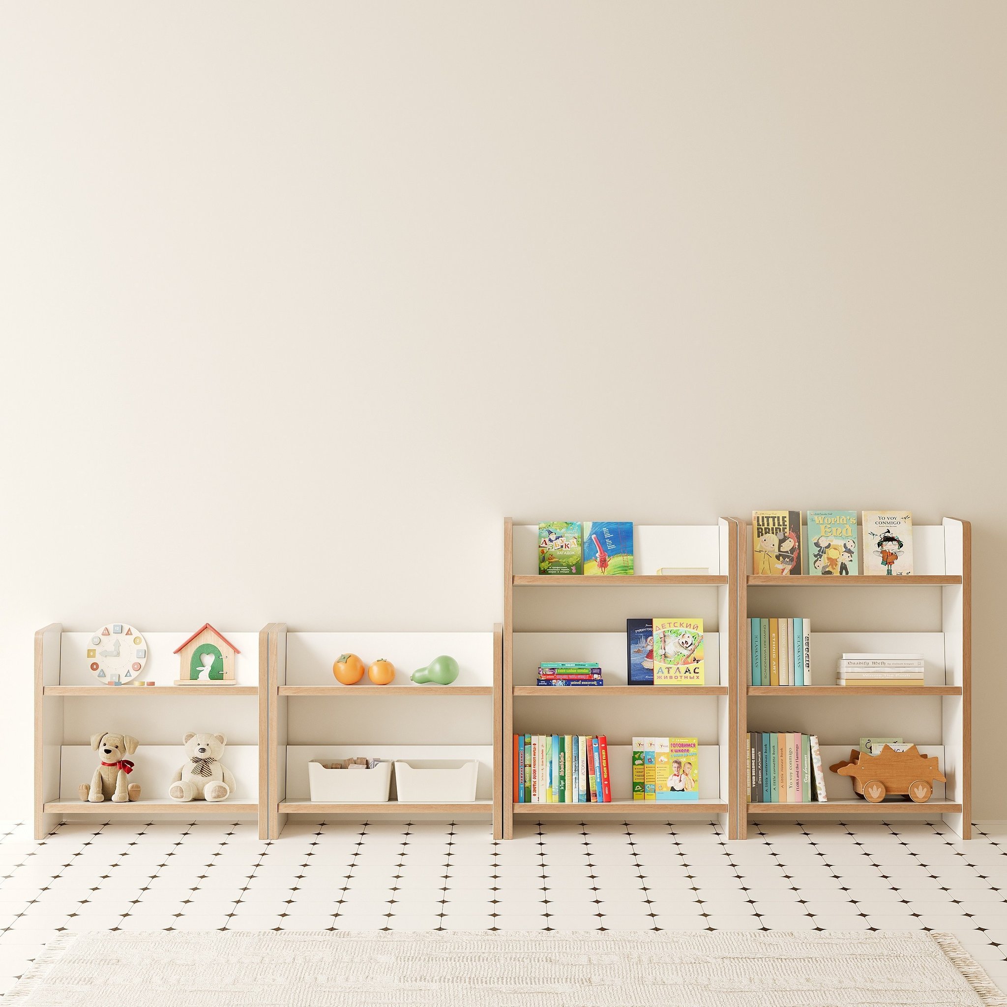 쉬리브 DIY 오픈 책장 교구장, 화이트, 2단할인 상세 이미지 1
