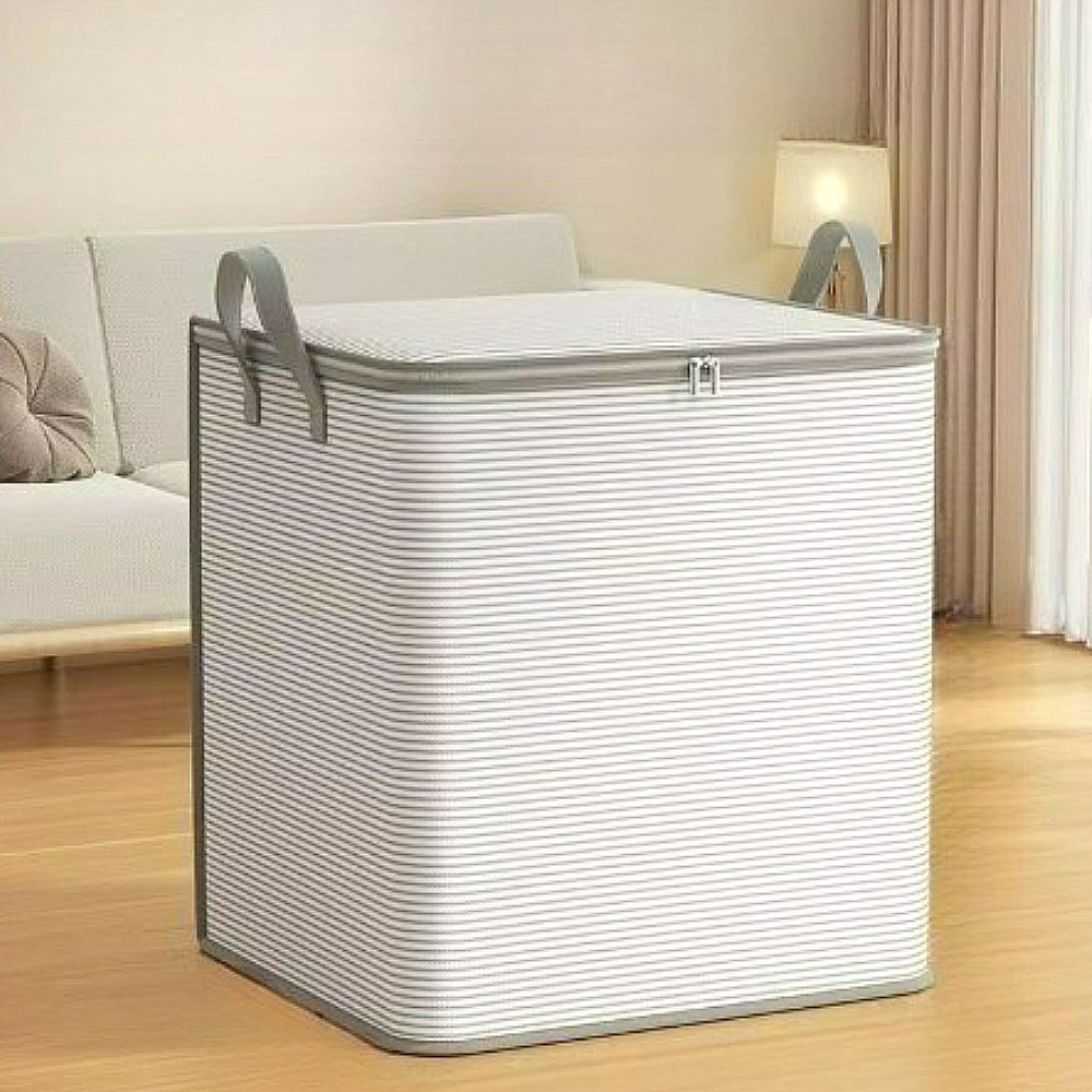 로얄리노 대용량 이불 옷 패브릭 정리함, 2개, 카키그레이할인 상세 이미지 2