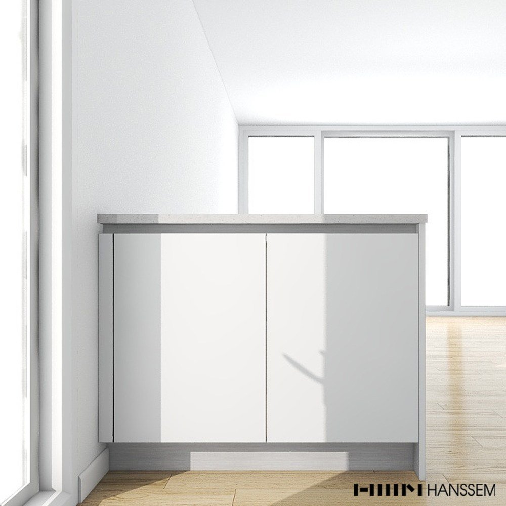 한샘 수납 아일랜드 식탁 보급형 i11 벽부착형, 단품 상세 이미지 1