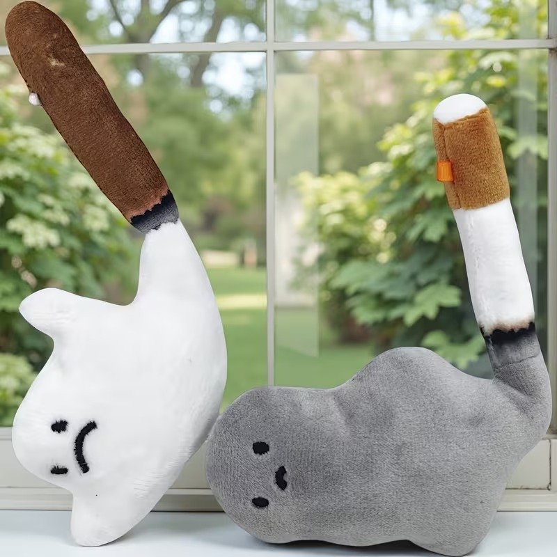 담배 연기 인형 키링 꽁초 스모크 시가렛 금연 키링 키홀더 열쇠고리 가꾸 백꾸 백참 참 쓸데없는 친구 우정 커플 선물 상세 이미지 1