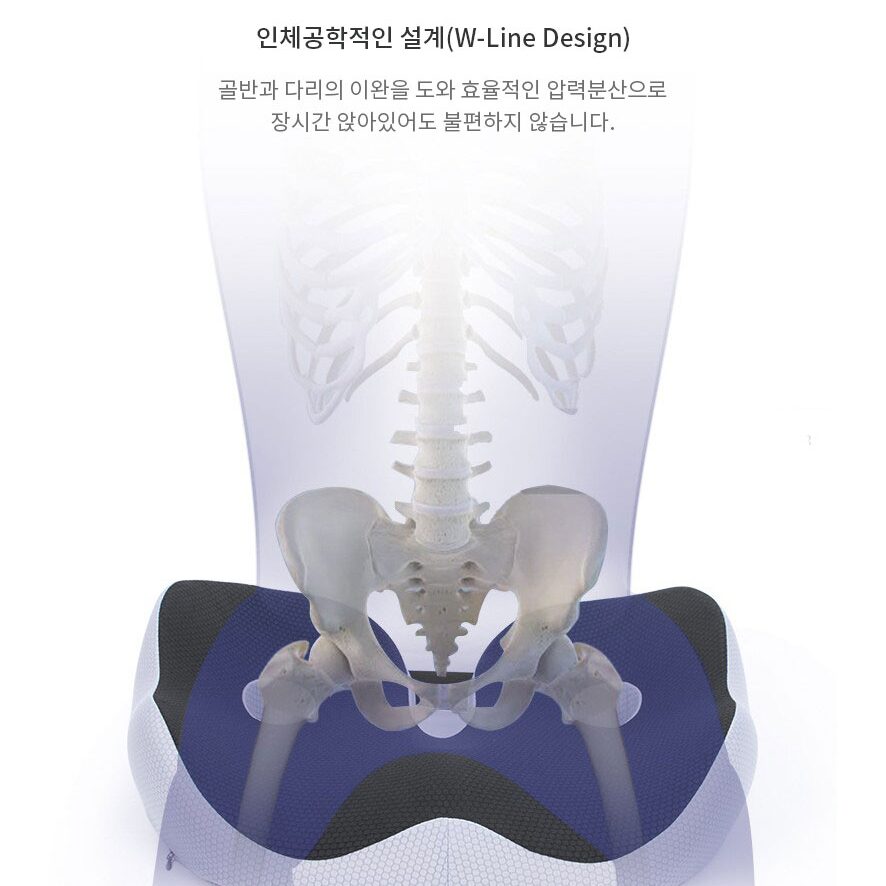 밸런스닥터 자세보정방석 / 허리 편한자세 압력분산 메모리폼방석 / 골반 아프지 않은 방석, 소프트 울트라 상세 이미지 2