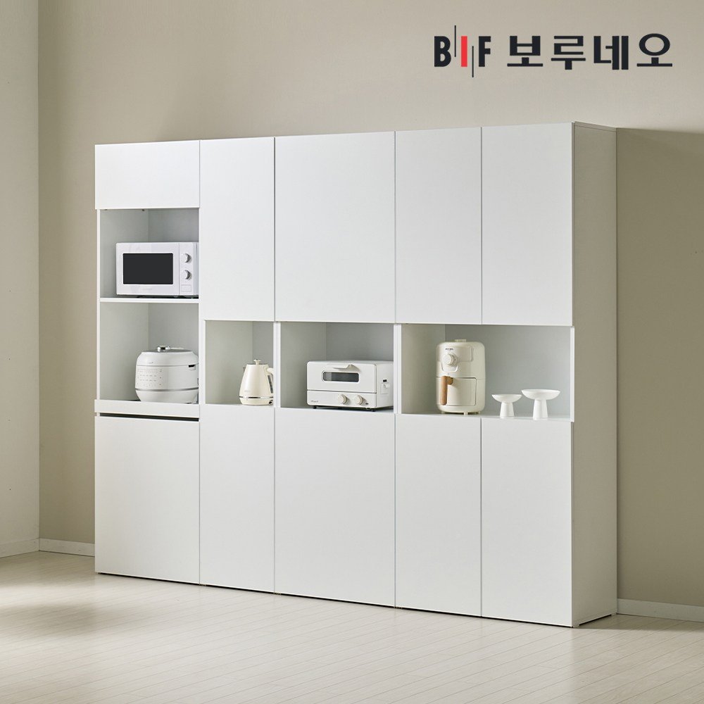 보루네오 애드 800 키큰 장 다용도 수납장, 화이트화이트 AD79 상세 이미지 2