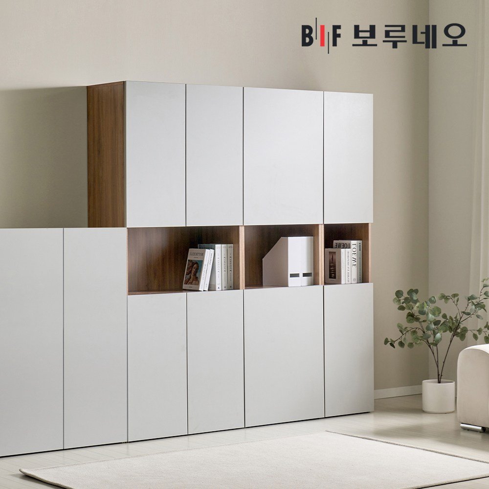 보루네오 애드 800 키큰 장 다용도 수납장, 화이트화이트 AD79 상세 이미지 2