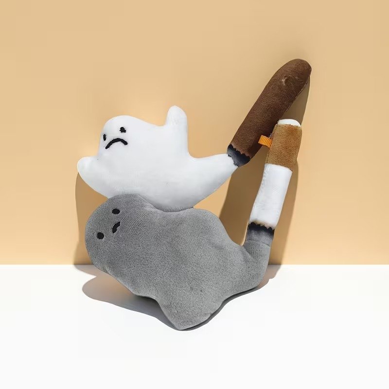 담배 연기 인형 키링 꽁초 스모크 시가렛 금연 키링 키홀더 열쇠고리 가꾸 백꾸 백참 참 쓸데없는 친구 우정 커플 선물 상세 이미지 2