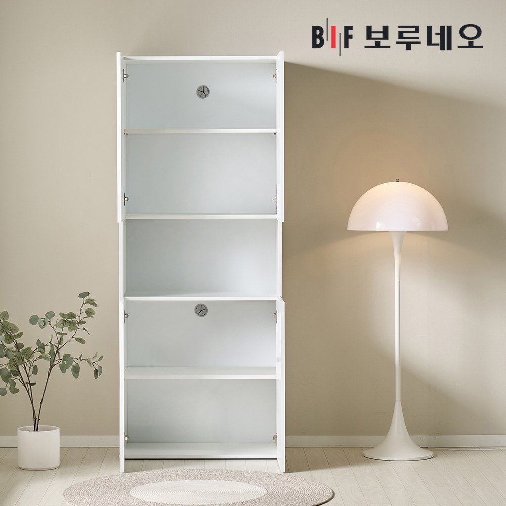 보루네오 애드 800 키큰 장 다용도 수납장, 화이트화이트 AD79 상세 이미지 2