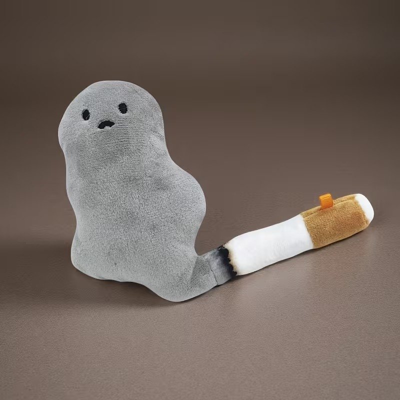 담배 연기 인형 키링 꽁초 스모크 시가렛 금연 키링 키홀더 열쇠고리 가꾸 백꾸 백참 참 쓸데없는 친구 우정 커플 선물 상세 이미지 2